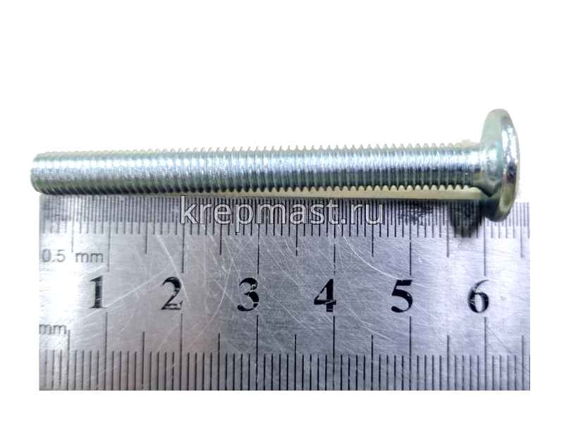 Винт стяжка 6х 60 DIN 7420 SW4 оц.