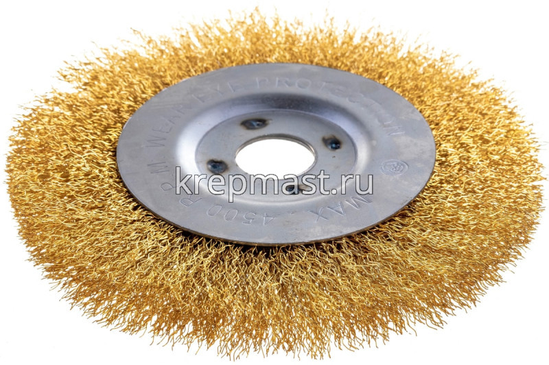 Корщетка- колесо 150мм для УШМ FIT / USP латунь прямая