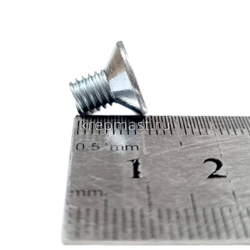 Винт с внут. шестиг. потай голов. 6х10 кл.пр.8,8 DIN 7991