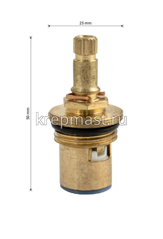 Кран-букса САНАКС 00077 1/2 металлокер.п/крест латунь