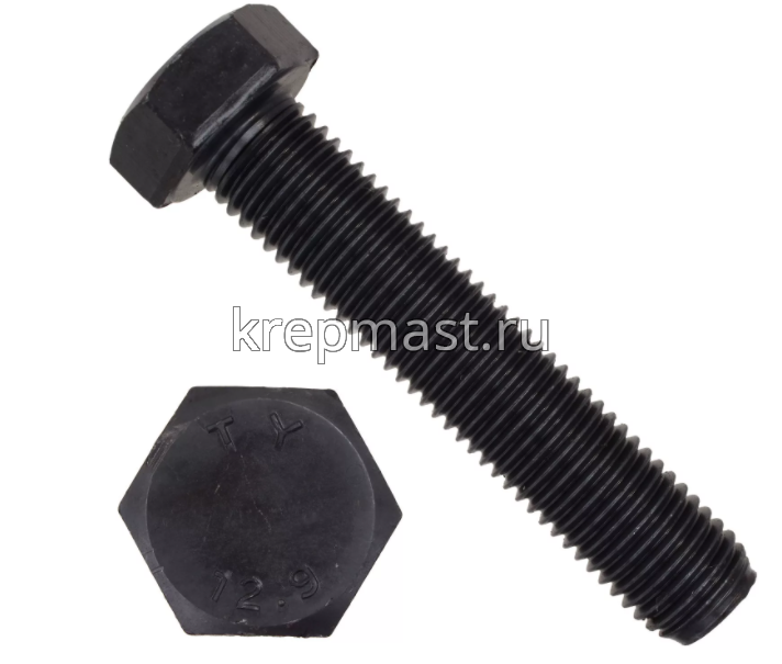 Болт 10х 30 кл.пр.12,9 черный п/р DIN 933