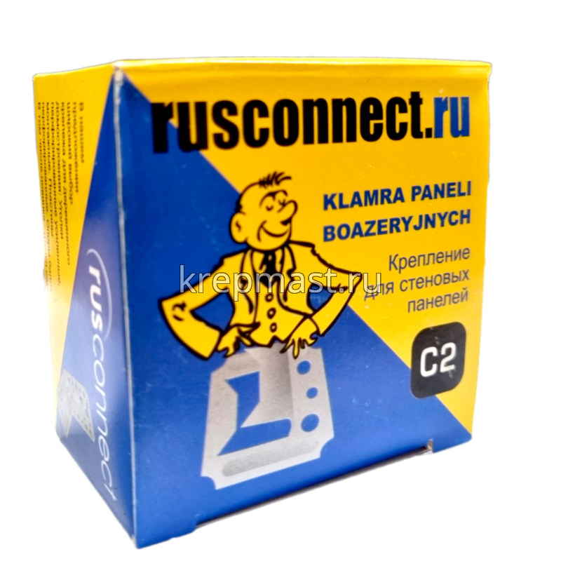 Кляймер для вагонки 2 (уп 100шт)