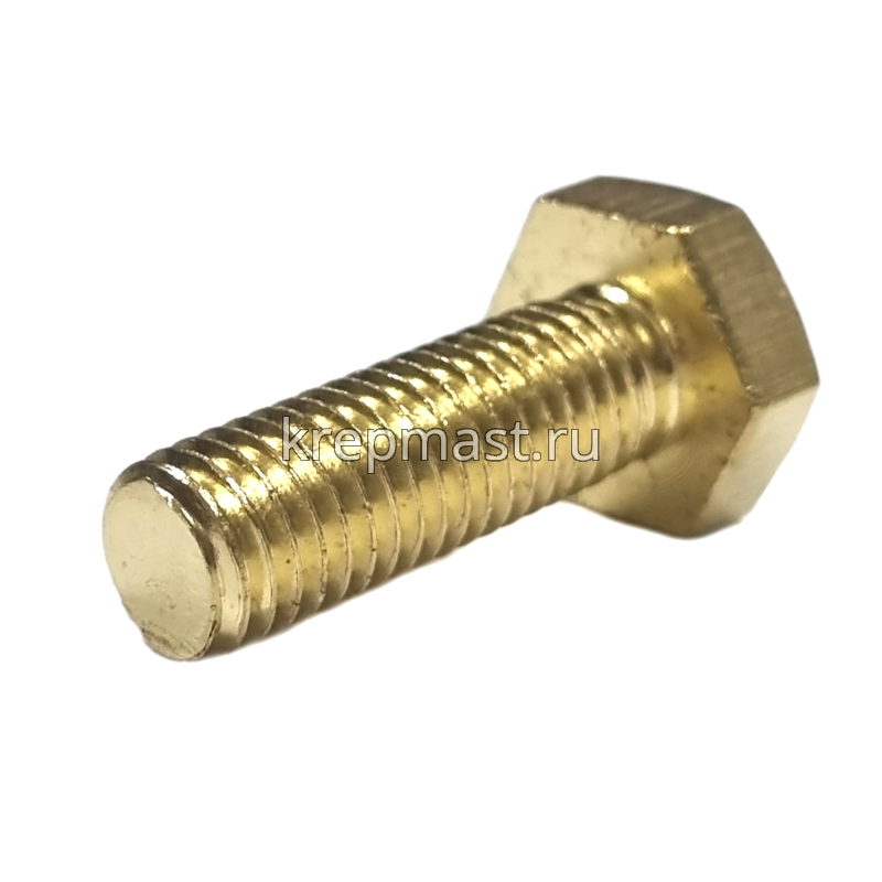 Болт 10х30 DIN 933 латунь