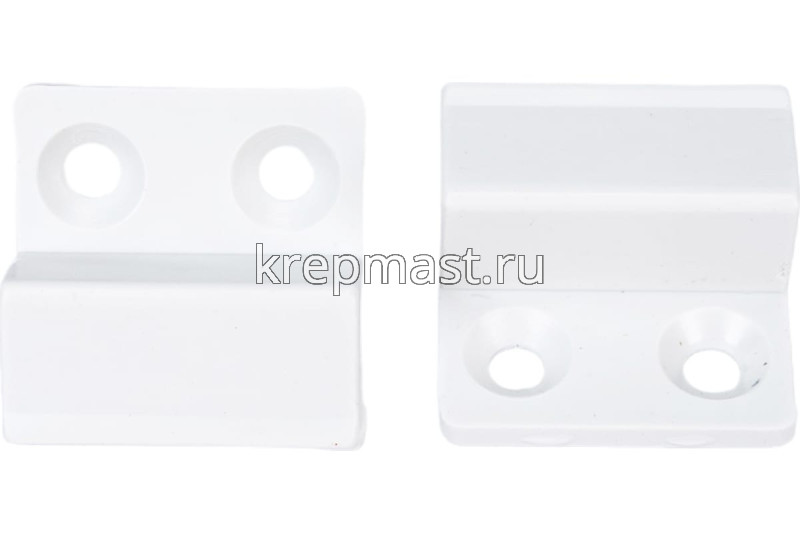 Крепление для москитной ПЛАСТИК сетки верхнее и нижнее белый (компл.4шт)