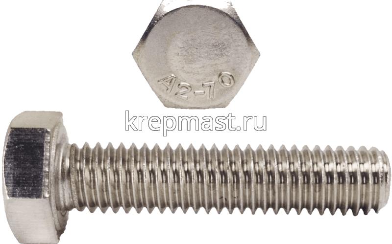 Болт 16х120 нержав. DIN 933 A2