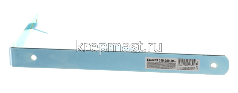 Уголок-кронштейн STAYER 300х200х30х4мм оцинк.