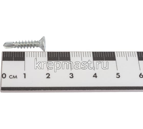 Саморез оконный сверло белый цинк 3,9х19 (Китай)