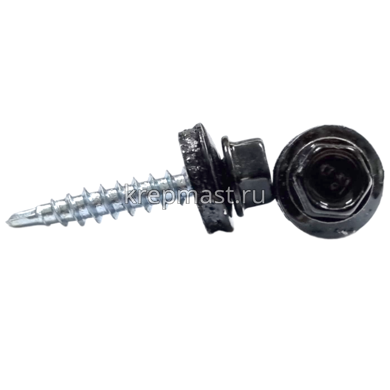 Саморез д/кровли краш. 4,8х29 RAL 9005