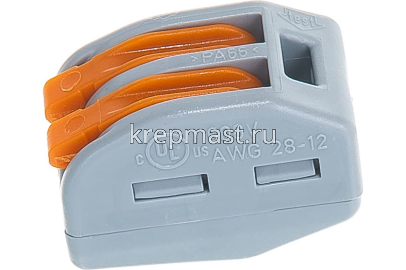 Клемма 2-х WAGO СК-412 оранжевые