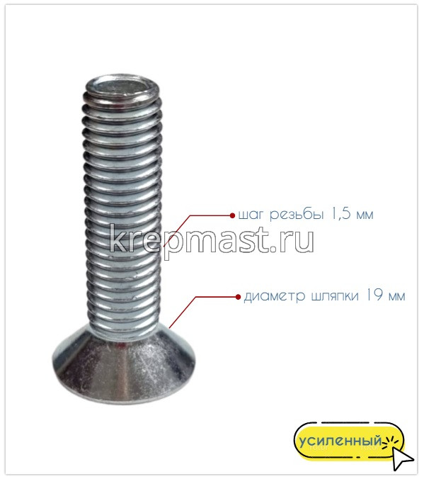 Винт с внут. шестиг. потай голов. 10х 40 кл.пр.8,8 DIN 7991