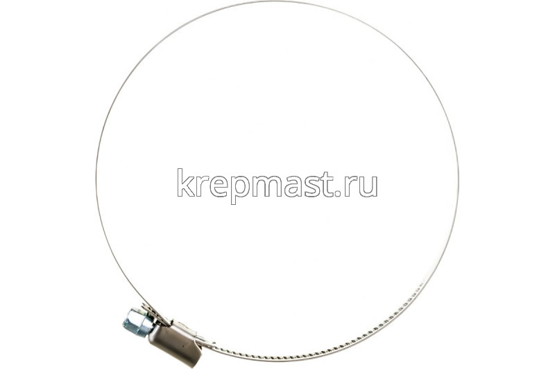 Хомут червячный нержавейка 90-110