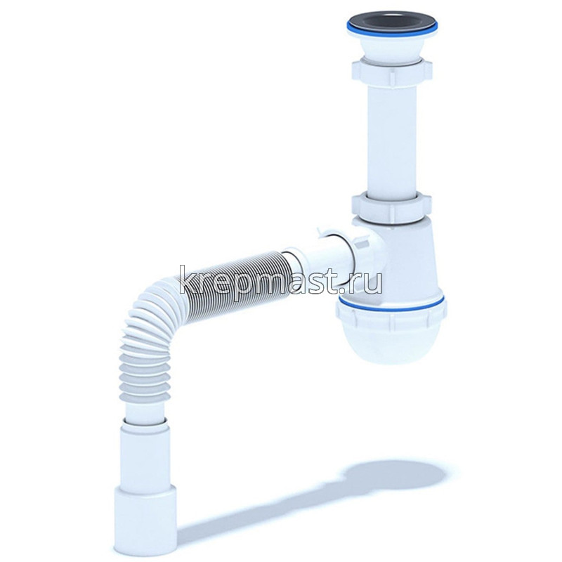 Сифон АНИ ПЛАСТ (А0515) 1 1/2*40 с г/тр. 40х40х50 (1 гайка)