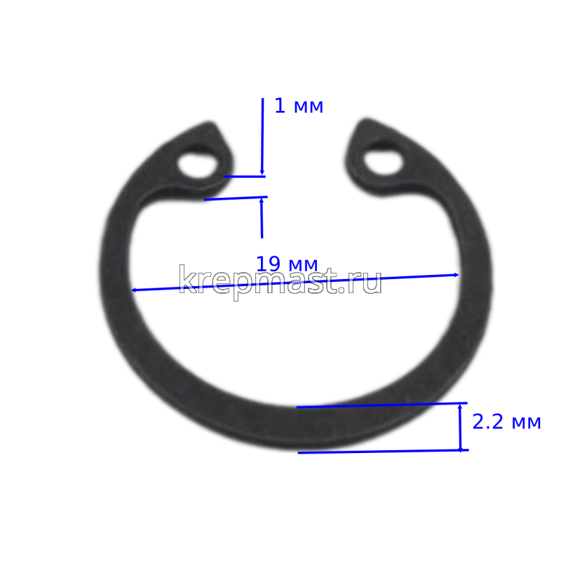 Шайба стопор. М 19 Отверстие DIN 472
