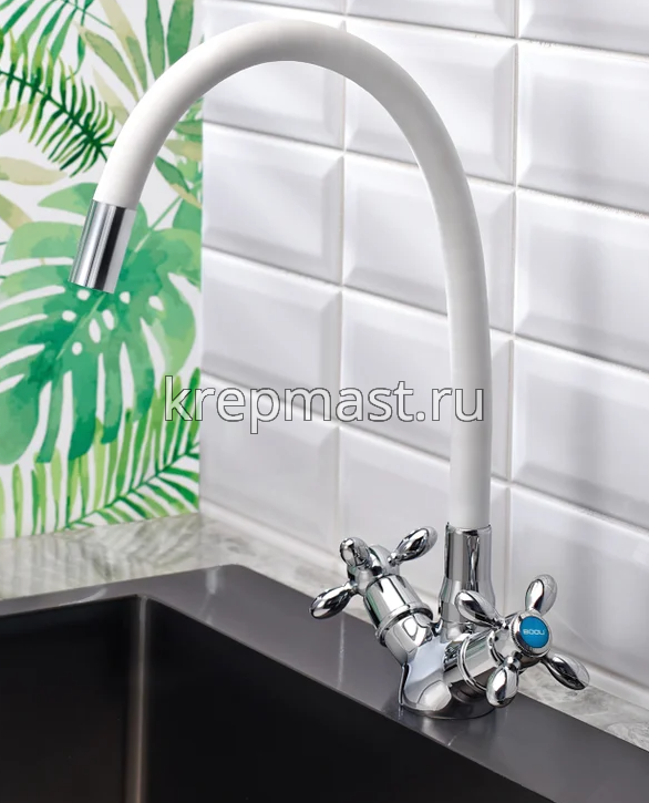 Смеситель д/кухни BA5318-1F-E351A-B702 латунь