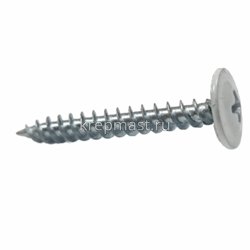 Саморез п/сф головка с п/ш острый 4,2х32 RAL9003