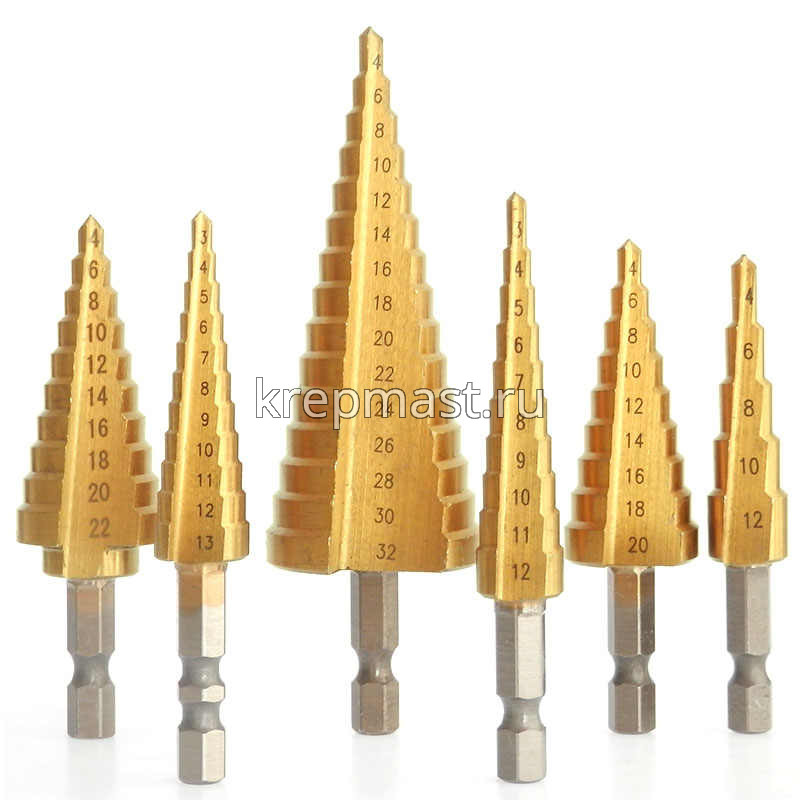 Сверло ЗУБР ступенчатое HSS по металлу (4-12мм)
