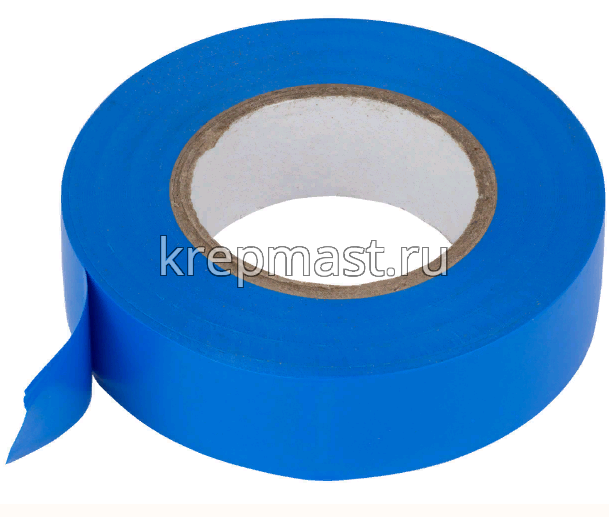 Изолента ПВХ цветная НЕ ГОРЮЧАЯ 19мм синяя