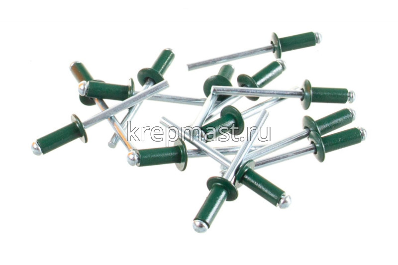 Заклёпка алюминий/сталь 4,8х12 RAL 6005