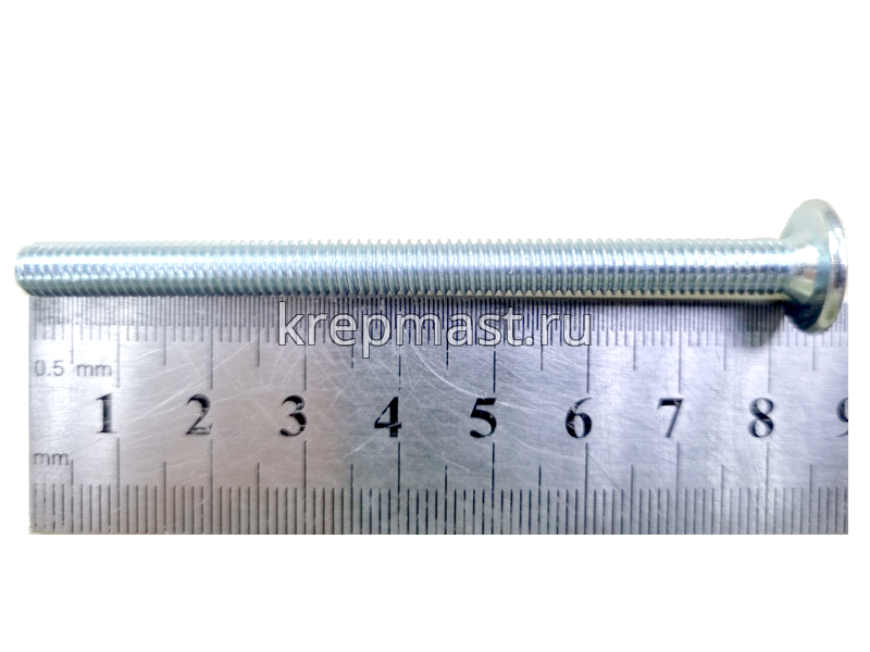 Винт стяжка 6х 80 DIN 7420 SW4 оц. П/р + Н/р