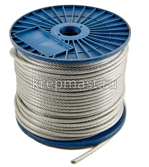 Трос в оплётке ПВХ 4/5 мм (100м)