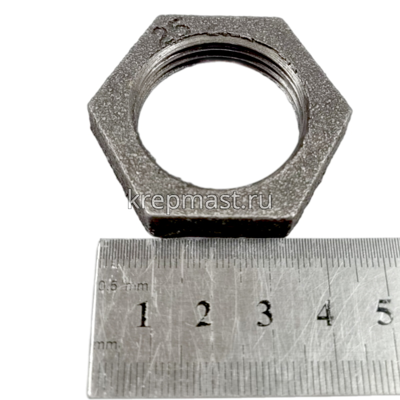 Контргайка чугун. ДУ-25 ГОСТ 8961-75