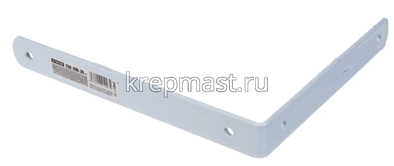 Уголок-кронштейн STAYER 250х200х30х4мм белый