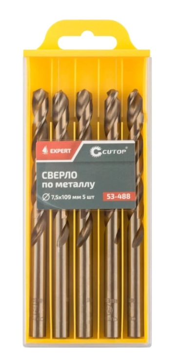 Сверло по металлу кобальт 7,5х109мм