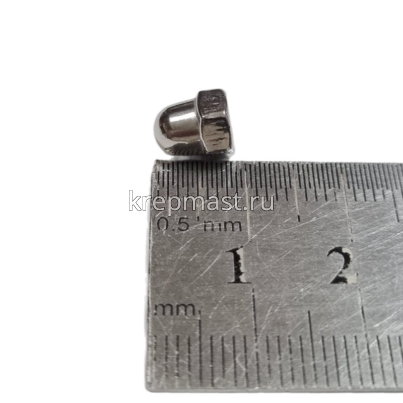 Гайка колпачковая DIN 1587 м 4 нерж. А2