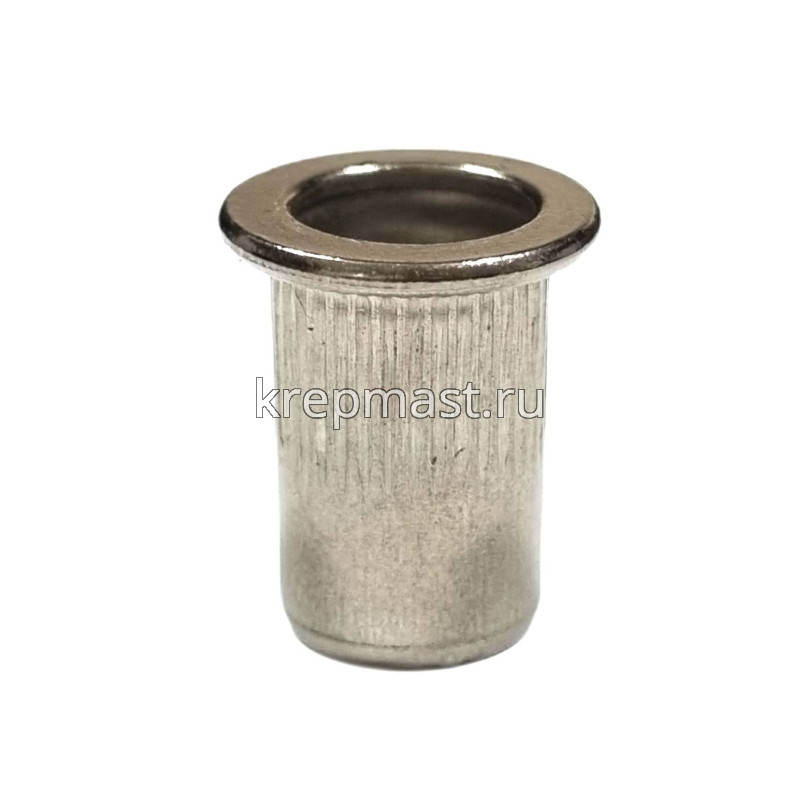 Гайка-заклепка М 8 х 16 цилиндр. борт нерж. А2