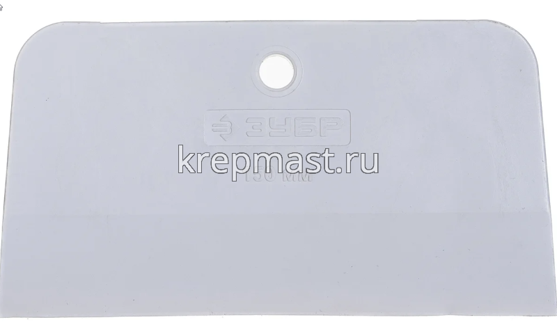 Шпатель ЗУБР / FIT резиновый белый 100/150мм