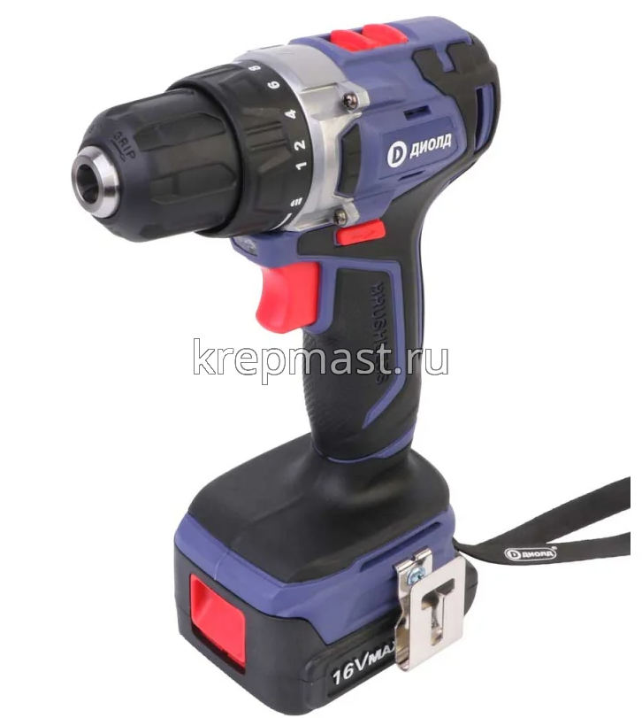 Шуруповерт аккумуляторный ДИОЛД (16Вт, 2,0Ah/ч)