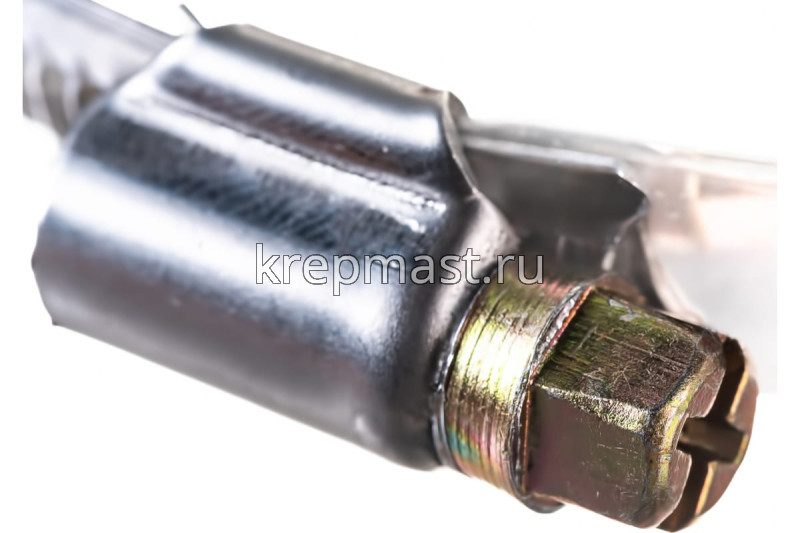 Хомут червячный нержавейка 180-200