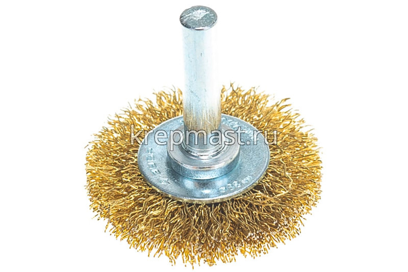 Корщетка- колесо 38мм для ДРЕЛИ ЗУБР / FIT латунь