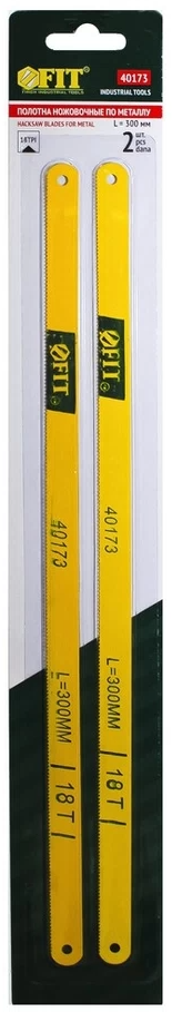 Полотна ножовочные по металлу FIT (2шт/уп) 300мм