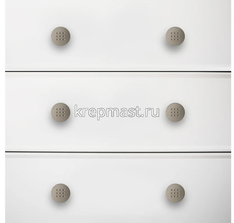 Ручка кнопка A507 SN сатин StahlBuro