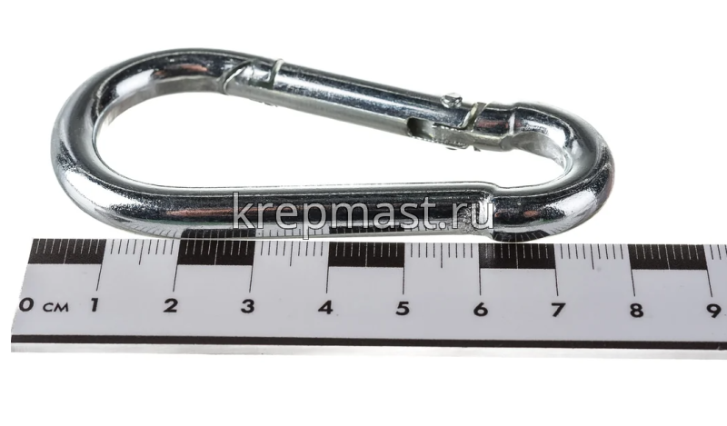 Карабин пожарный с фиксатором 8мм DIN 5299C