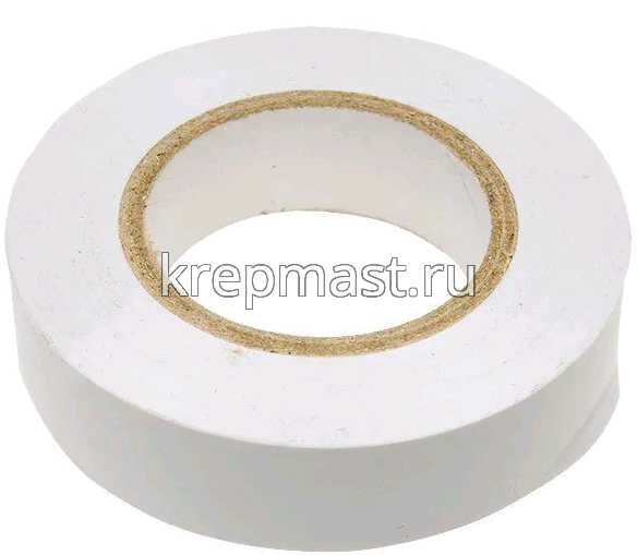 Изолента ПВХ цветная НЕ ГОРЮЧАЯ 19мм белая