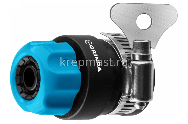 Соединитель GRINDA из ударопроч. пластмассы с хомутом 1/2" (16-21мм)