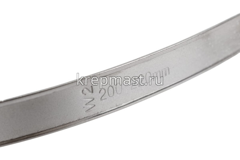 Хомут червячный нержавейка 200-220