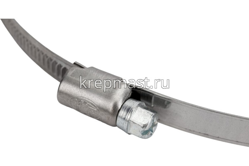 Хомут червячный нержавейка 200-220