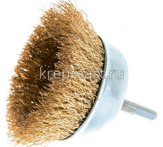 Корщетка- чашка 75мм для ДРЕЛИ USP латунь волна