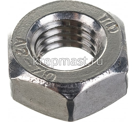 Гайка DIN 934 6-гр. М 10 (1,5) нерж. А2