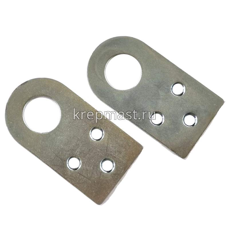 Проушина прямая 40х 75мм цинк