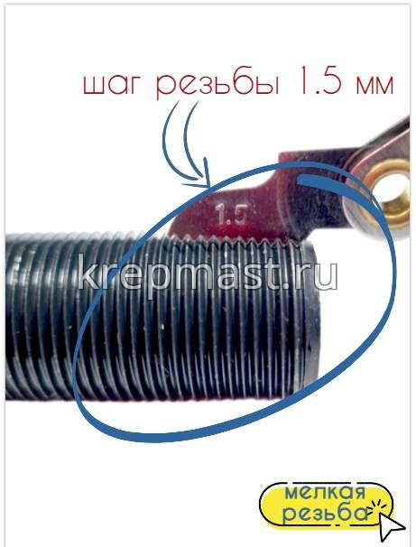 Болт DIN 961 22х 50х1,5 кл.пр. 8,8 ЧЕРНЫЙ п/р с мелкой резьбой
