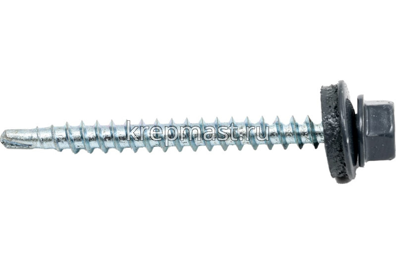 Саморез д/кровли краш. 4,8х51 RAL 7024