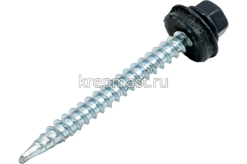 Саморез д/кровли краш. 4,8х51 RAL 7024