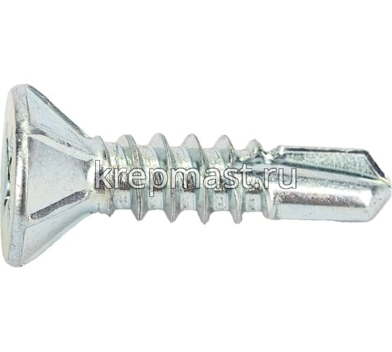 Саморез оконный сверло белый цинк 3,9х16 (Китай)