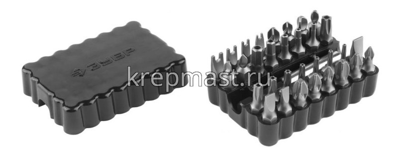 Набор ЗУБР бит с магнит.адаптером 33предмета