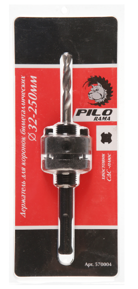 Адаптер для биметалл.коронок d 32-250 мм 6гран.хвост Pilorama 11мм