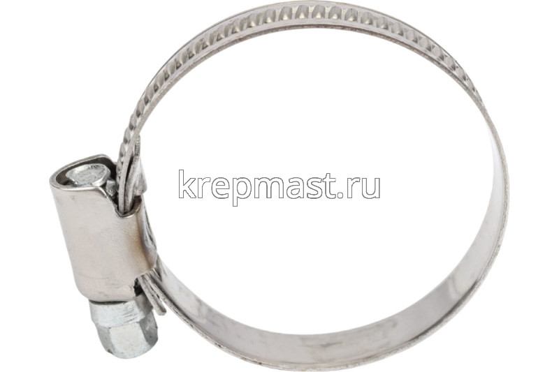 Хомут червячный нержавейка 30-45